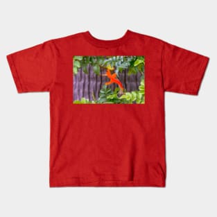 One Lone Flower On The Cape Honeysuckle Kids T-Shirt